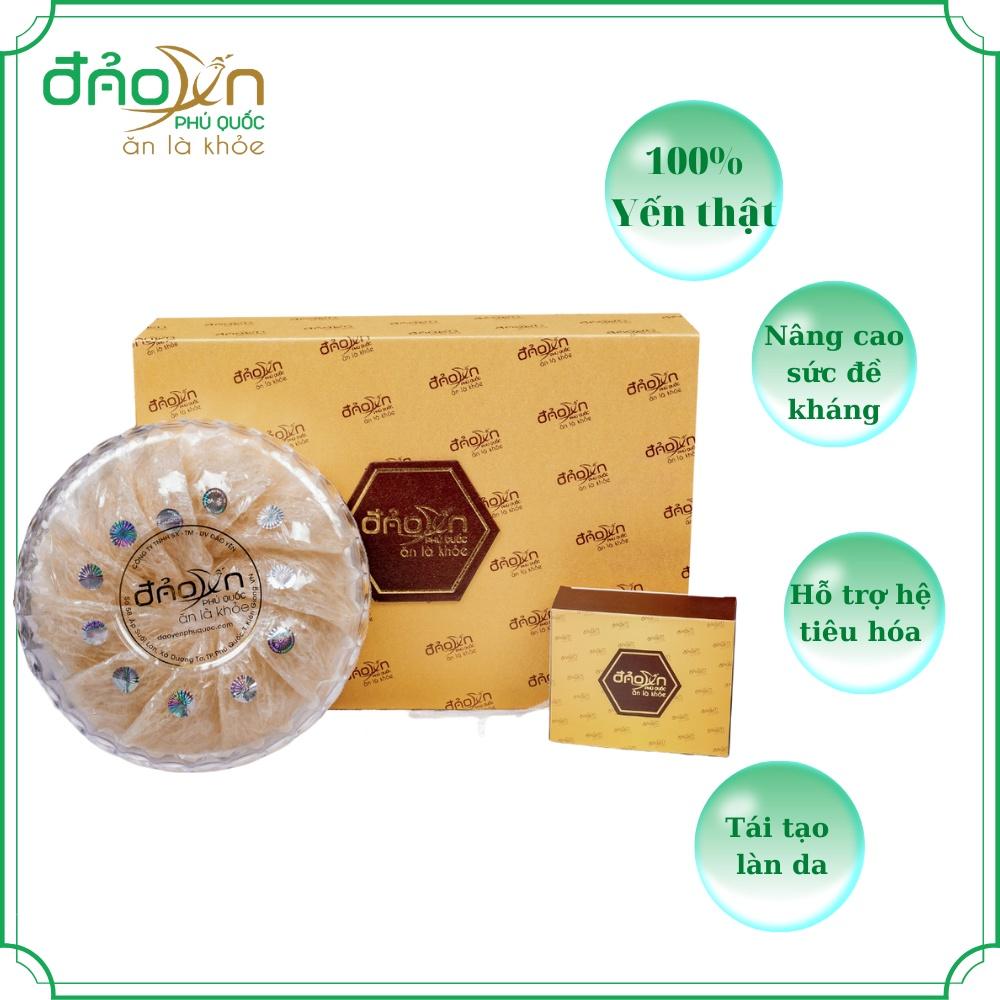 Tổ yến Trắng tinh chế Đảo Yến Phú Quốc - Yến sào nguyên chất tinh chế (10-11 tổ/100gr) - 100% khai thác tại đảo Phú Quốc