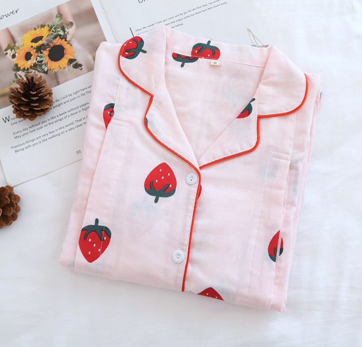 Bộ Đồ Pyjama Bầu Và Sau Sinh Dài Tay Azuno AZ1609 Mặc Nhà Có Thiết Kế Chun Chỉnh Bụng Và Khe Mở Cho Con Bú Chất Liệu Xô Nhật Mặc Hè Cực Mát