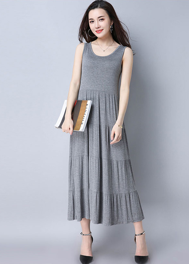 Đầm suông nữ dáng dài freesize db16