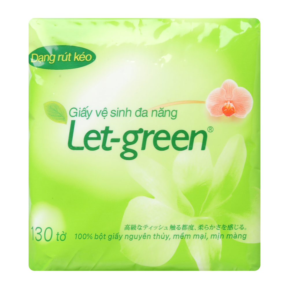 Khăn Giấy Đa Năng Let-Green Nhỏ 130 Tờ