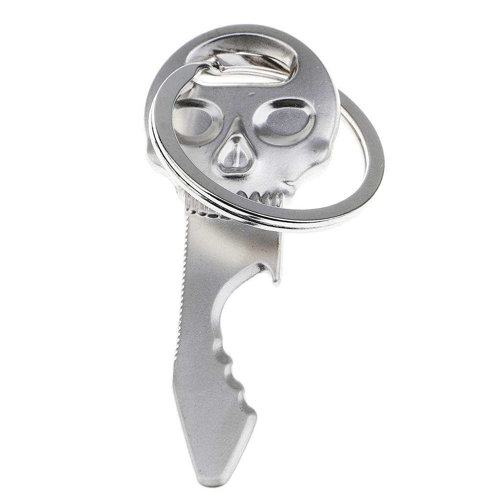Skull Mask Key Chains Men Keyring Multi-function Bottle Opener Keychain