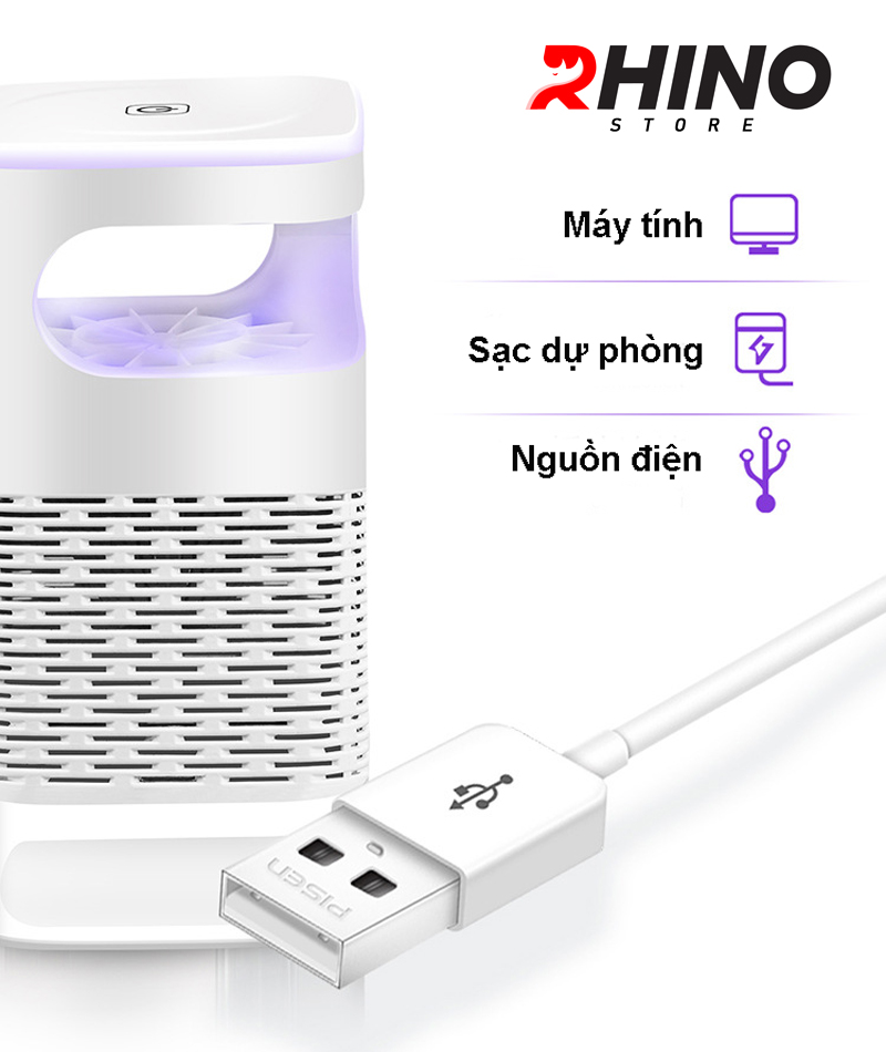 Đèn bắt muỗi Rhino L903 Tích hợp đèn ngủ, độ ồn thấp