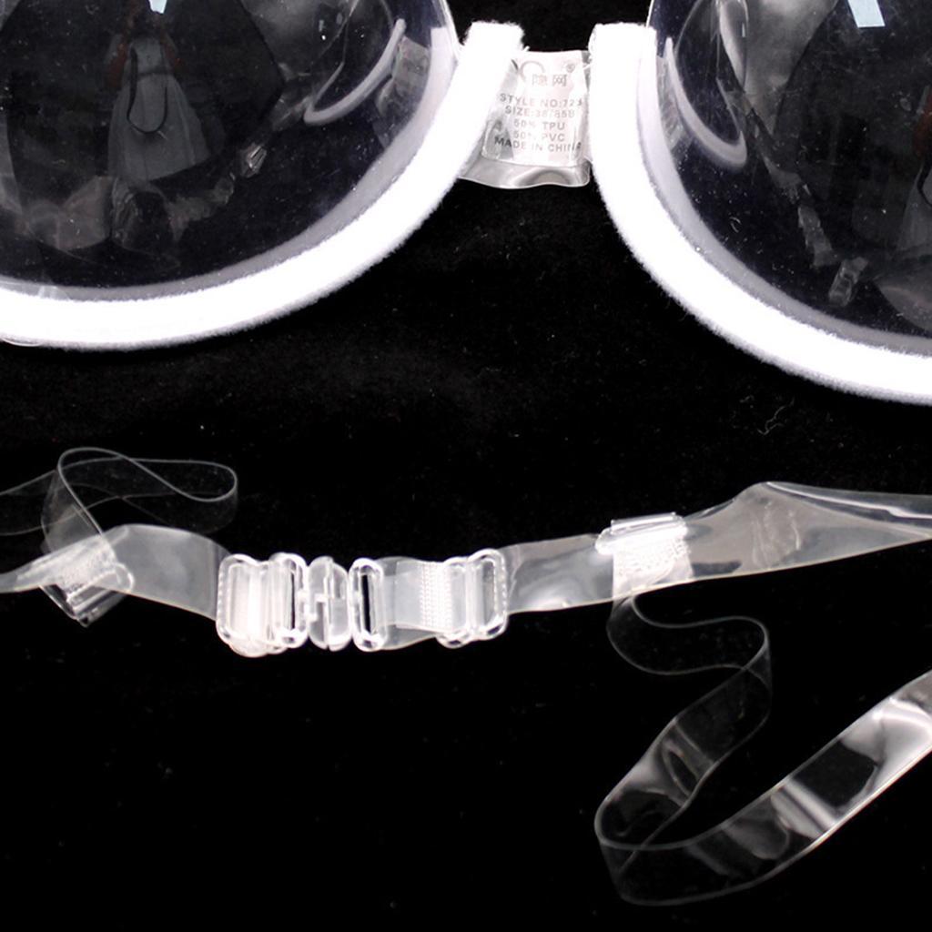 Clear Disposable Underwire Bra Women's  Push Up Bras Adjustable
