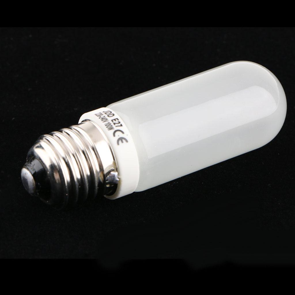 JDD Type 100W 220-240V E27 Frosted Halogen Light Bulb, Replacement Modeling Bulb for Photo Studio Strobe Lighting