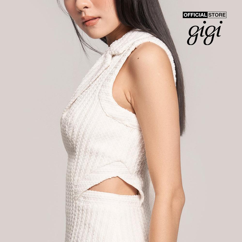 GIGI - Đầm mini sát nách cổ bẻ khoét eo nữ tính G2101D222180