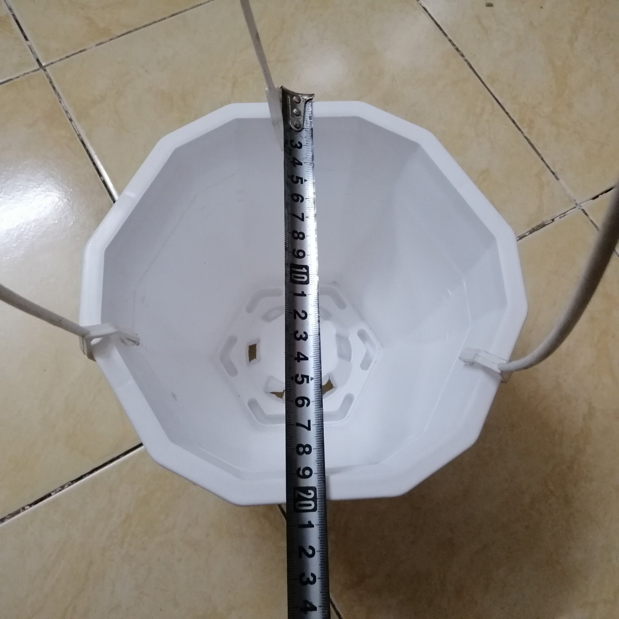 10 CHẬU NHỰA TREO BÁT GIÁC -CÓ MÓC TREO-