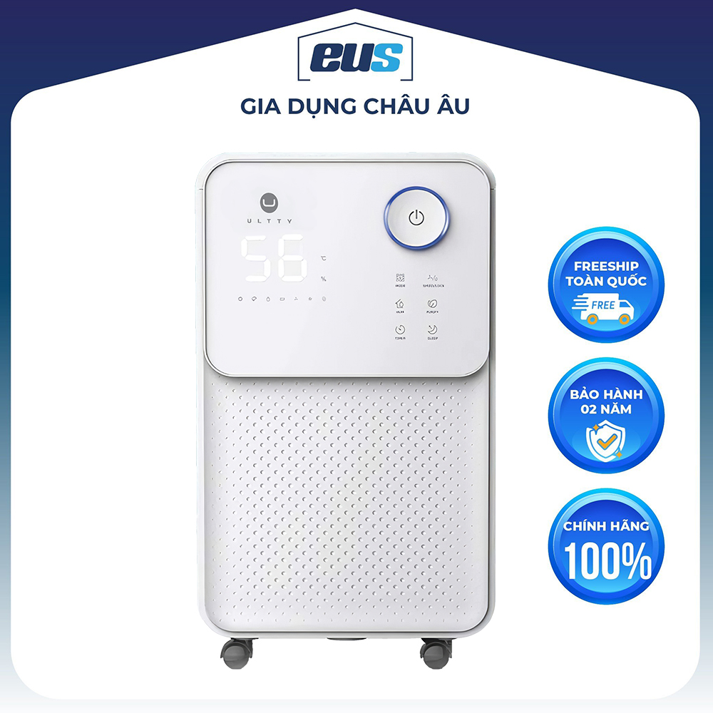 Máy hút ẩm và lọc không khí ULTTY LUK016, giải pháp cho những ngày nồm, khử khuẩn nấm mốc, phơi khô quần áo - Hàng chính hãng