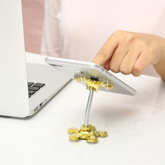 Giá Đỡ Điện Thoại Siêu Dính Hình Cánh Hoa - Giá Treo Điện Thoại Để Bàn, Ô Tô
