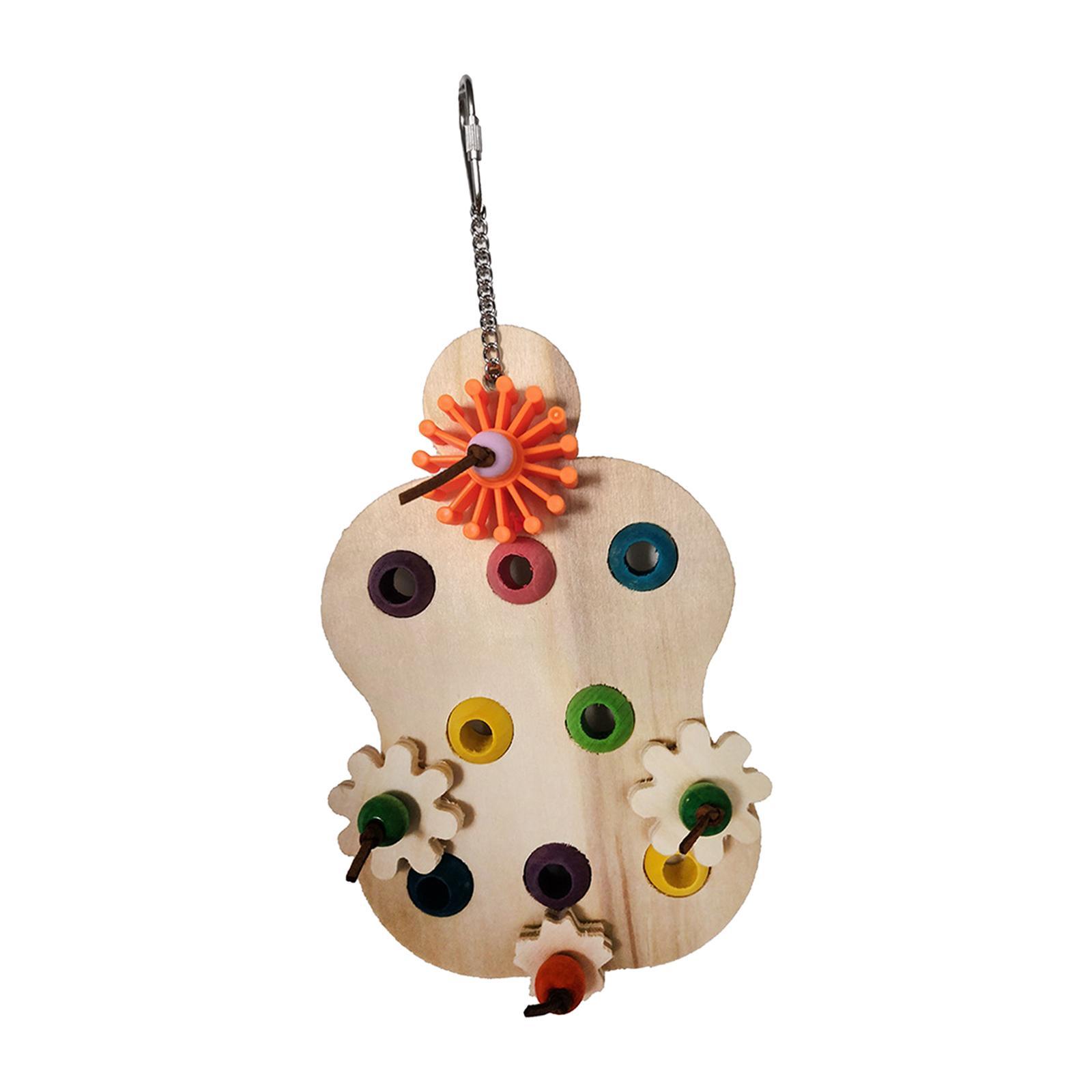 Pet Parrot Chewing Toys Wood Accessories Bird Nest Hanging Toys Parrot Molar Toy Bird Cage Bite Toy Bird Toys for lovebird Budgie Conures