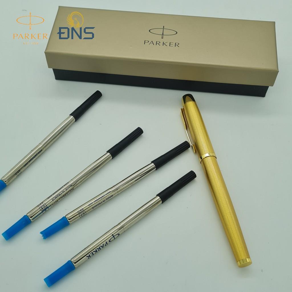 Bút Bi, Bút Ký PARKER GOLD Cao Cấp- MÓN QUÀ Ý NGHĨA - Miễn Phí Khắc Chữ, Logo & Tặng kèm Ngòi Ký 5.0