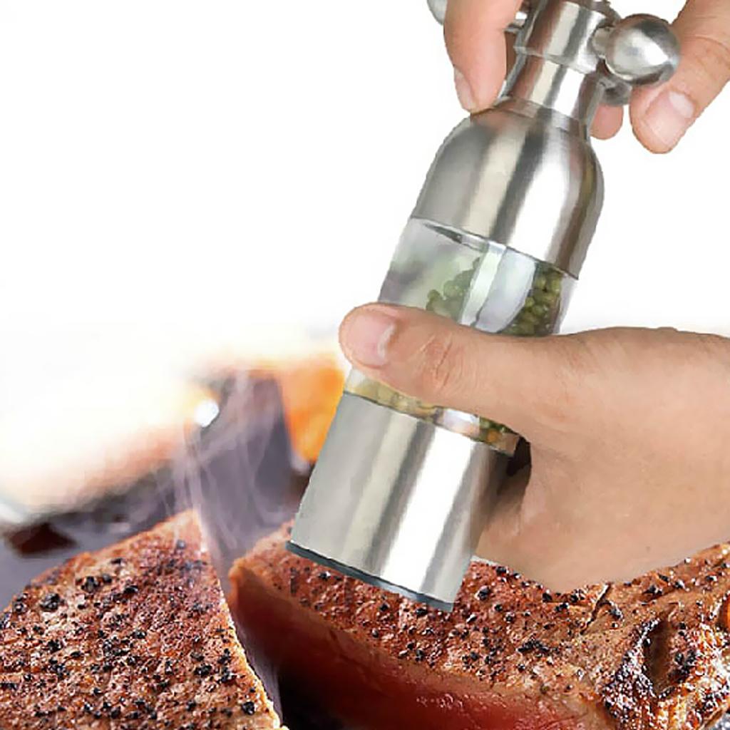 Stainless Steel Mini Manual Pepper Grinder Muller Mill Kitchen Seasoning Grinding Tool