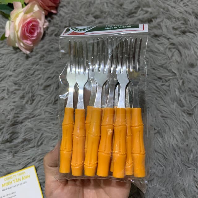 SET 10 DĨA ĂN HOA QUẢ CÁN NHỰA GIẢ THÂN TRÚC SIÊU ĐẸP