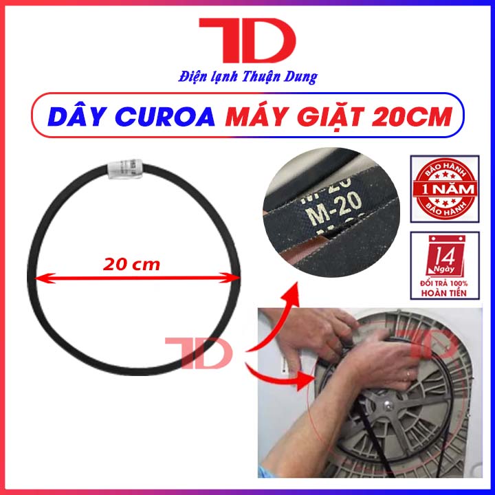 Dây curoa hàng chính hãng máy giặt cửa trên lồng đứng - Điện Lạnh Thuận Dung
