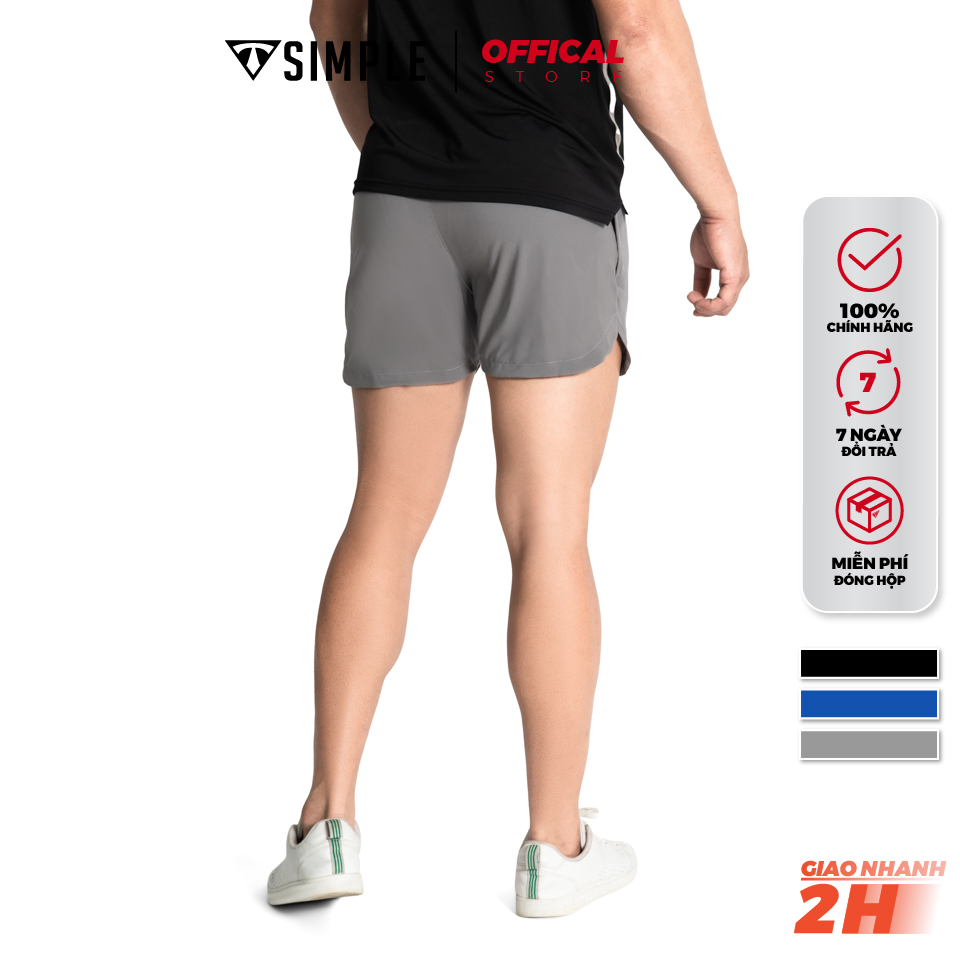 Quần Đùi Thể Thao Nam TSIMPLE V2 Short tập gym vải gió thoáng mát co giãn thoải mái vận động QGRP2