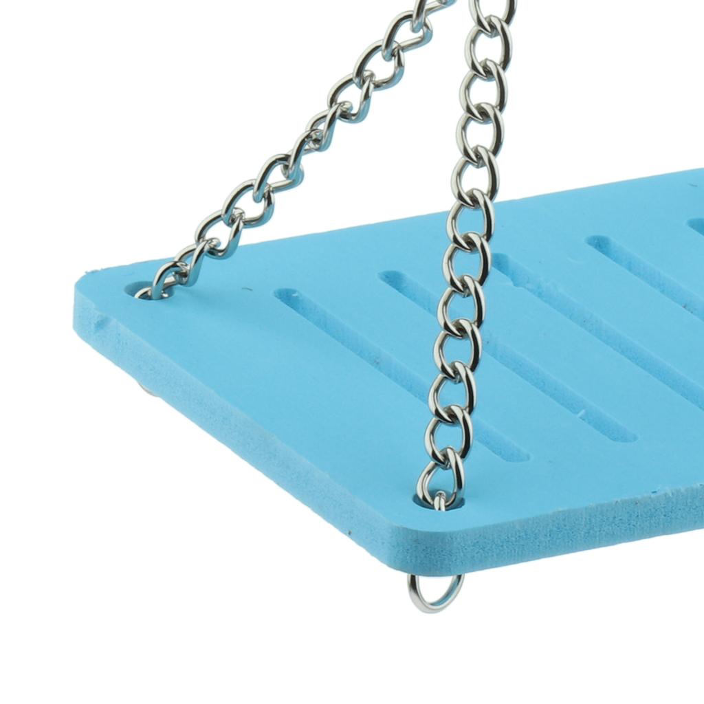 Pet Wood Molar Toy - Chain Swing Hamster Squirrel Wood Hanging Cage