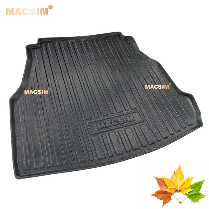 Thảm lót cốp Mercedes C-Class 2022+ nhãn hiệu Macsin chất liệu tpv cao cấp màu đen