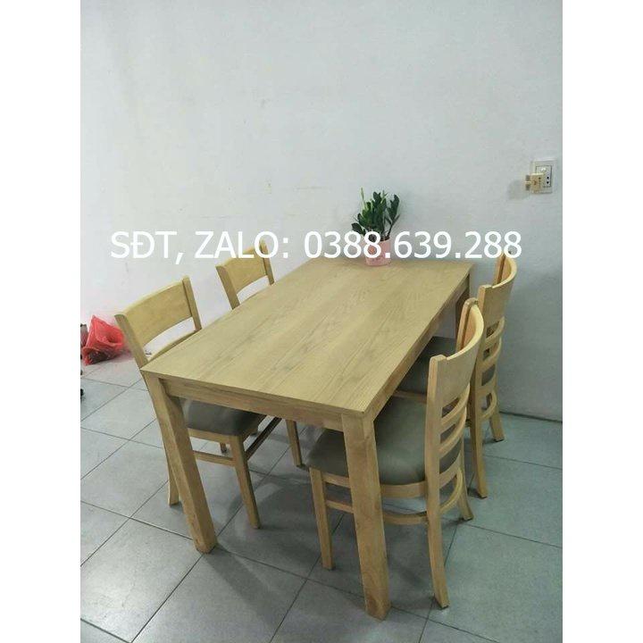 Bộ bàn ăn cabin tự nhiên 1m2 + 4 ghế cabin  Thương hiệu Nội Thất Bình Long