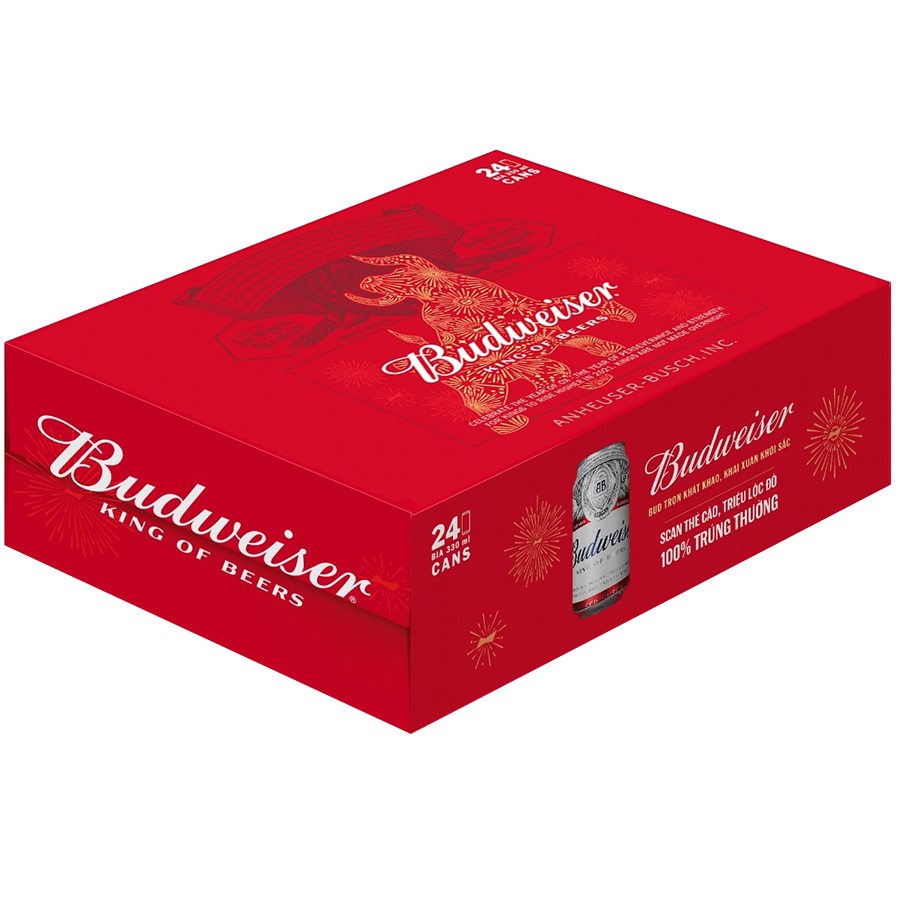 Bia Budweiser 330ml Thùng 24 Lon