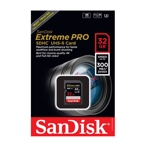 Thẻ nhớ SDXC SanDisk Extreme Pro UHS-II U3 32GB / 64GB / 128GB 300MB/s - Hàng Nhập Khẩu