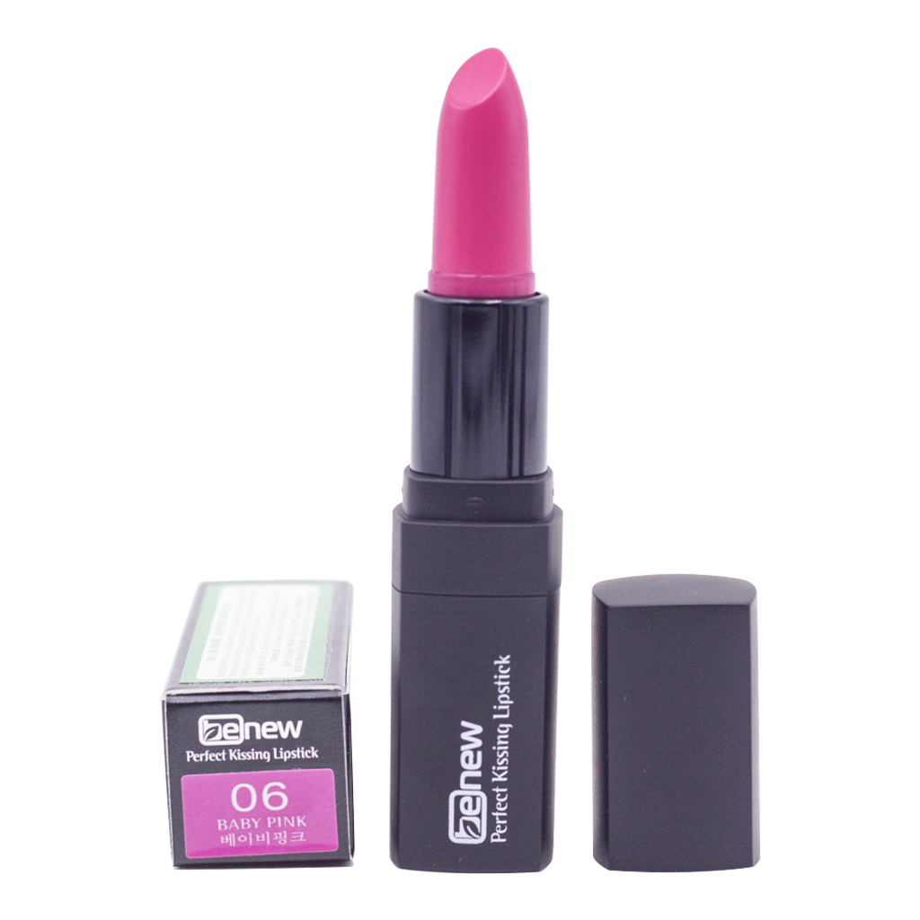 Son Môi  Hàn Quốc Dưỡng Màu Hồng Baby Cao Cấp Benew Perfect Kissing Lipstick (3,5g) + Cọ Kẻ Môi Hàn Quốc Thông Minh Thế Hệ Mới Suri Lip Brush – Hàng Chính Hãng