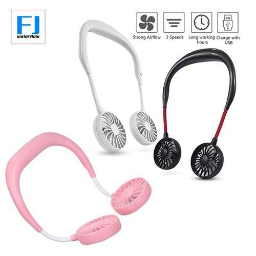️Bảo Hành 3 Tháng️ Quạt Mini Mùa Hè Đeo Cổ Tích Điện Gấp Gọn, Điều Chỉnh Hướng Theo Ý Muốn Tiện Dụng Cho Mùa Hè 2021