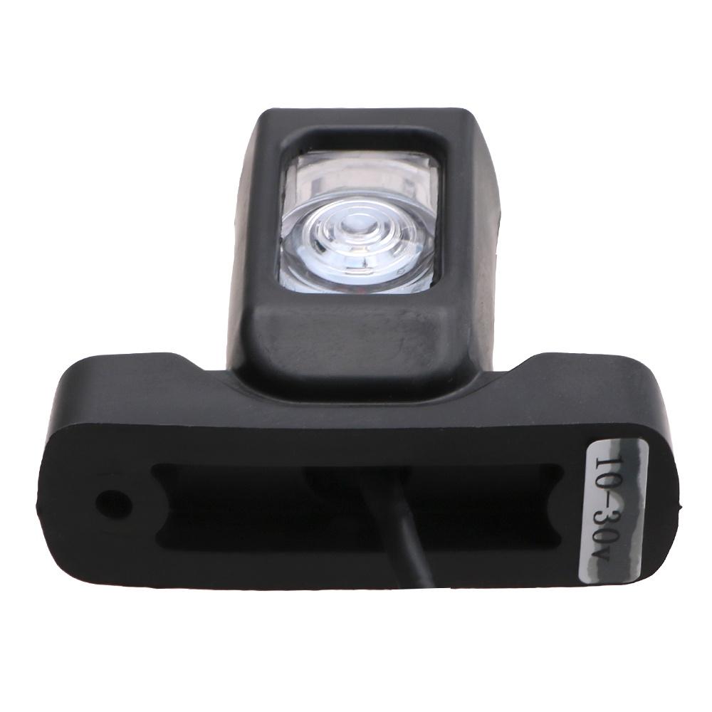 1 cặp đèn LED 4 bóng 10-30v 3 mặt màu hổ phách đỏ trắng cho xe tải