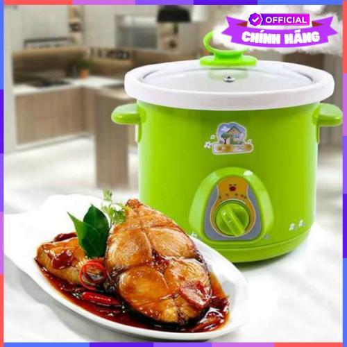 Nồi Tiềm - Nồi Nấu Thức Ăn Chậm Vouller, Nấu Cháo Ăn Dặm Cho Bé 1.5L - Màu Ngẫu Nhiên - Hàng Chính Hãng