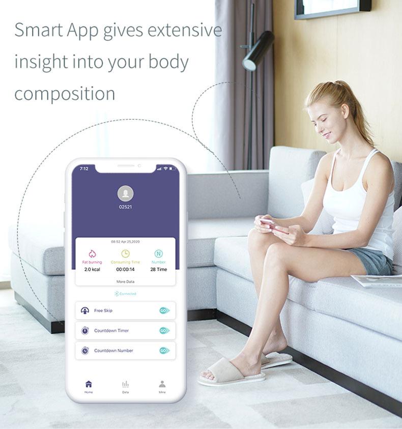 Ứng Dụng Dây Nhảy Android ISO Iphone Thông Minh Huawei Kỹ Thuật Số Chống Lại Thông Minh Giảm Cân Homegym Thể Dục Bỏ Qua Crossfit Thép Tốc Độ