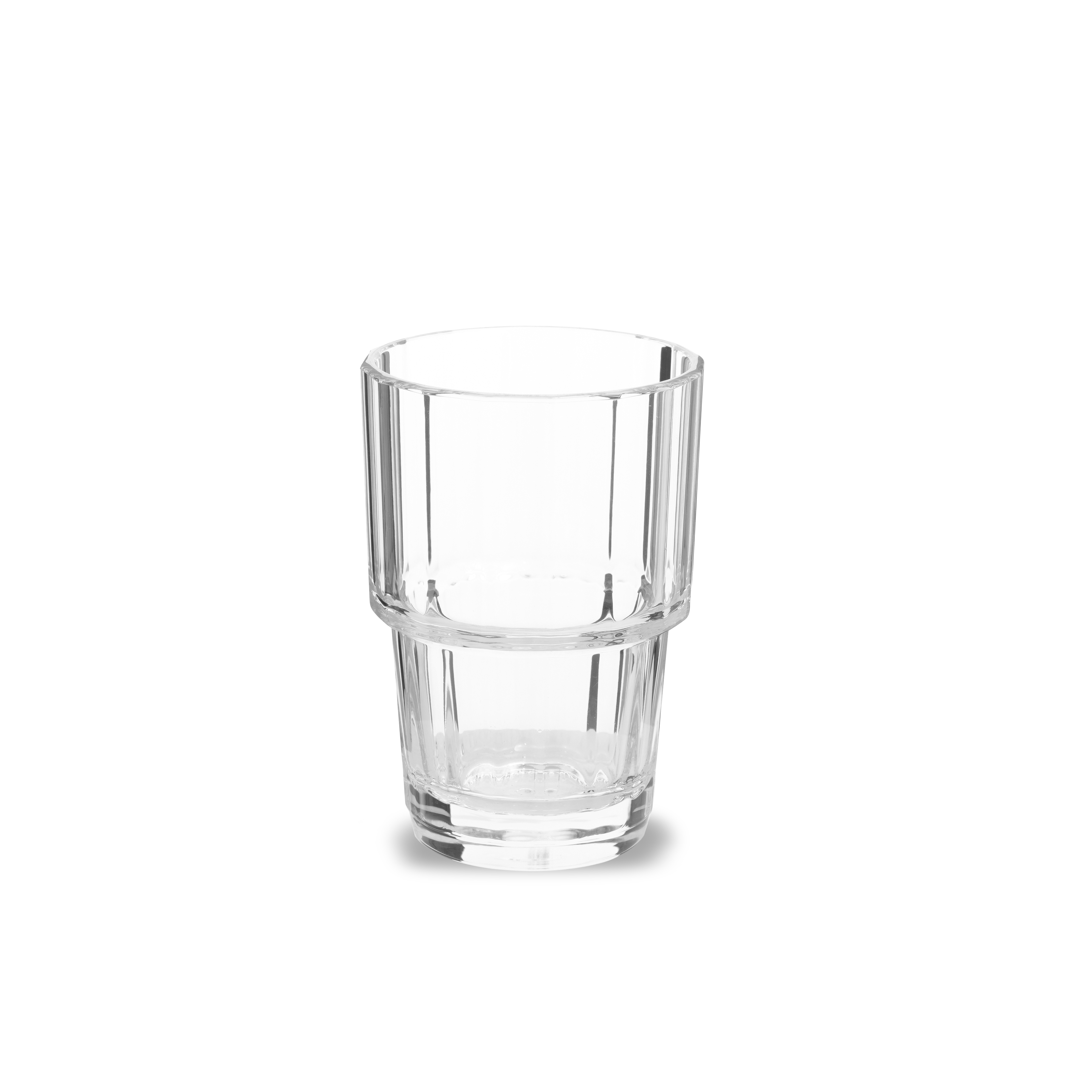 Ly uống nước, cốc uống nước, màu trắng trong suốt bằng nhựa cao cấp - 2 size