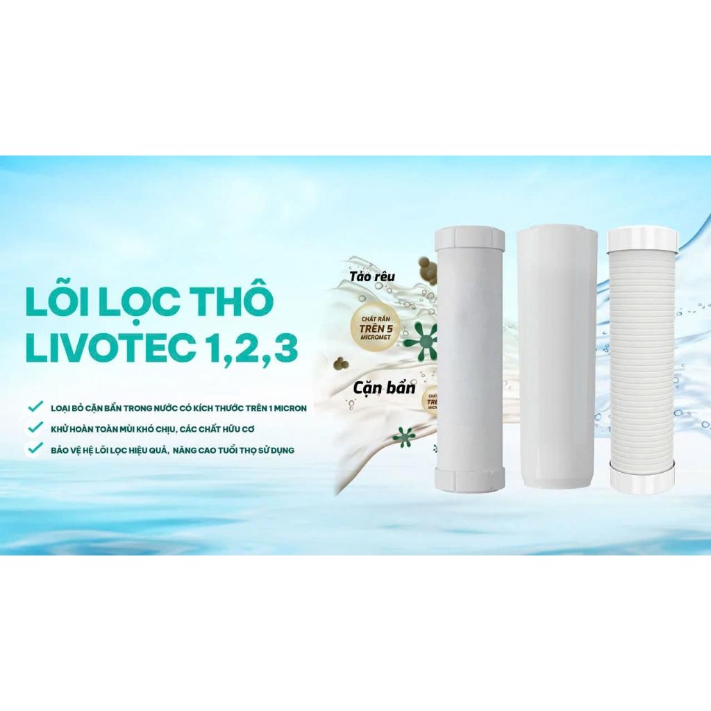 [TẶNG BỘ LÕI] Máy lọc nước nóng lạnh RO 10 lõi Karofi Livotec 616 - Lắp đặt miễn phí toàn quốc - Bảo hành 36 tháng - Hàng Chính Hãng