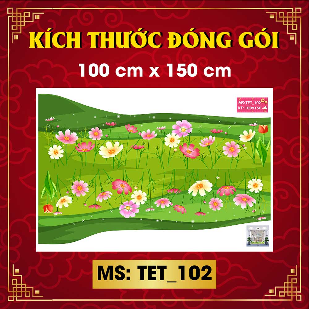 Decal trang trí tết combo số 16