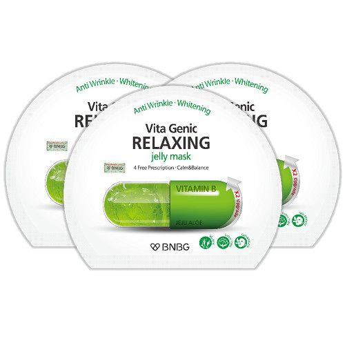 [ 10 miếng mặt nạ ] Mặt nạ cho da hư tổn , da kích ứng , nhạy cảm BNBG Vita Genic Relaxing Jelly Mask 30ml