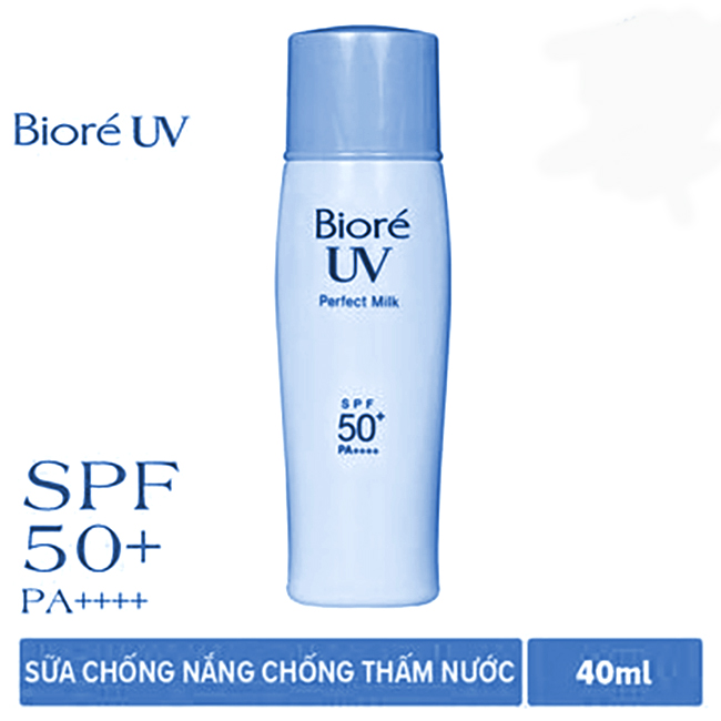 Sữa Chống Nắng Dưỡng Da Biore Chống Thấm Nước SPF 50+/PA+++ (Tuýp 40ml)