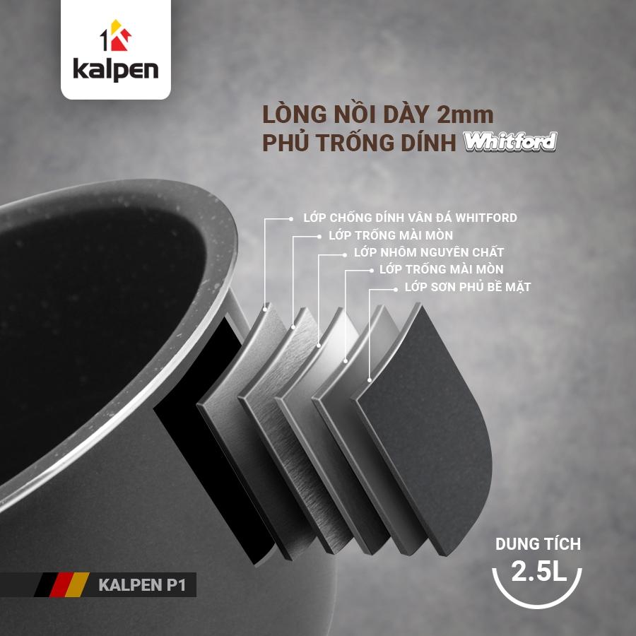 Nồi Áp Suất Điện-Nồi Cơm Điện-Nồi Đa Năng Cao Cấp Model P1 2.5L Hàng Chính Hãng KALPEN-GIA DỤNG ĐỨC Bảo Hành 2 Năm