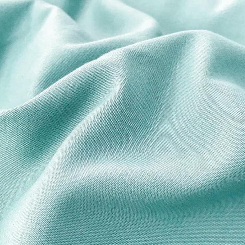 Bộ Chăn Ga Gối Cotton TC xanh ngọc phối ghi