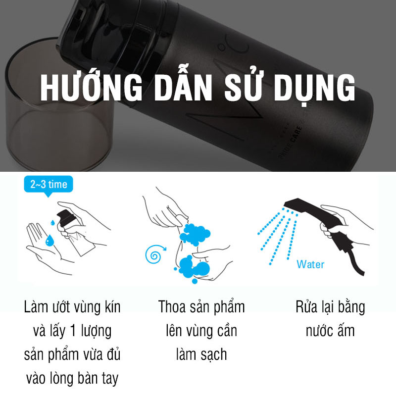 [ Tặng dao cạo râu ] Dung dịch vệ sinh nam MdoC Pride Care &amp; Strong Wash 100ml JN-MD02