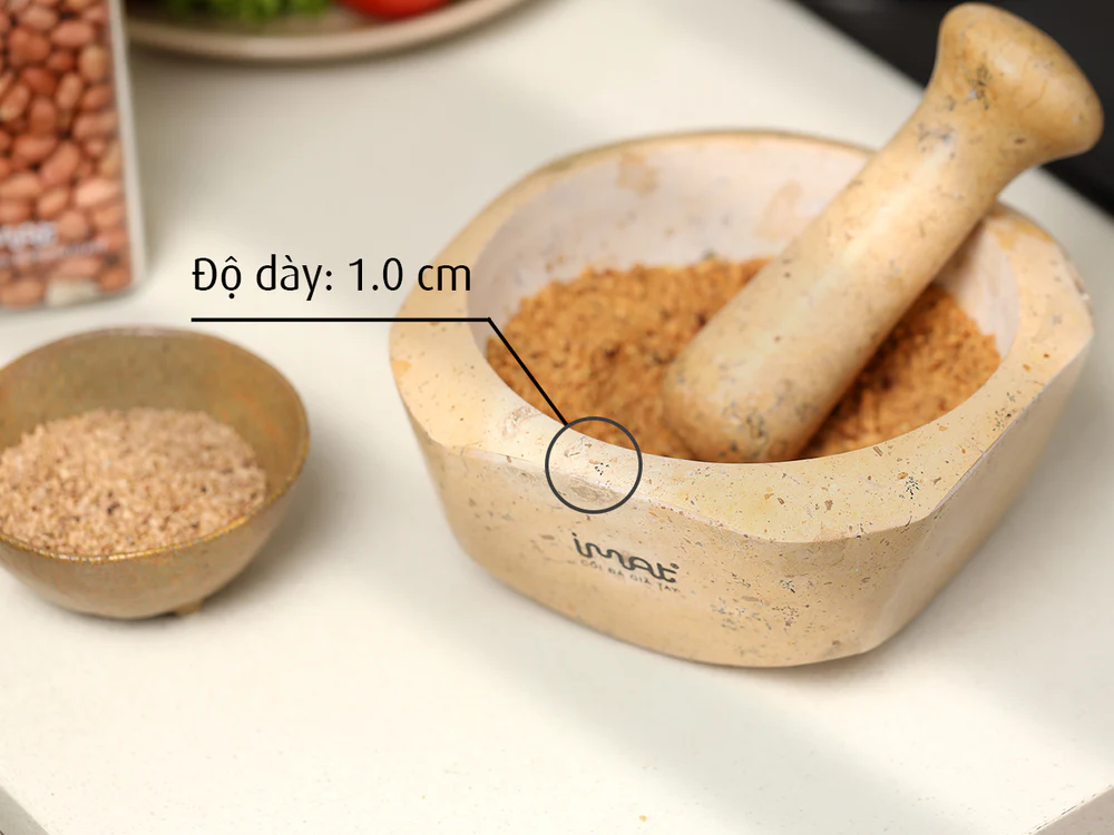 Cối và chày đá Cẩm thạch iMat