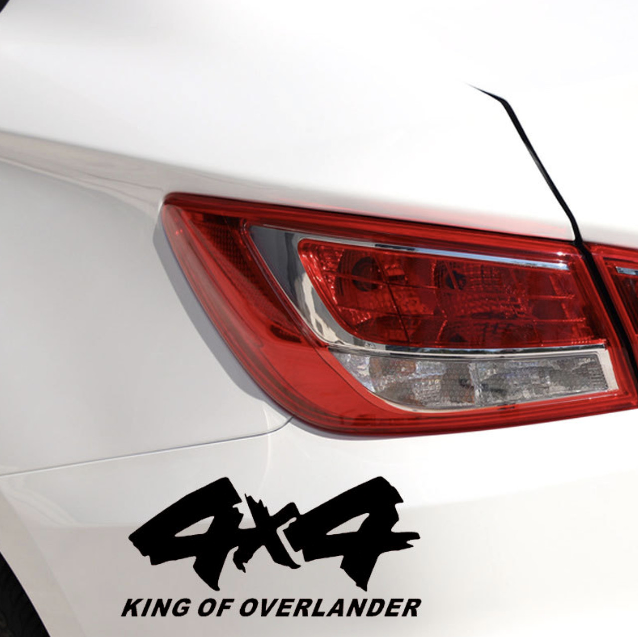 4x4 KING OF OVERLANDER - Sticker transfer hình dán trang trí Xe hơi Ô tô size 29x13cm