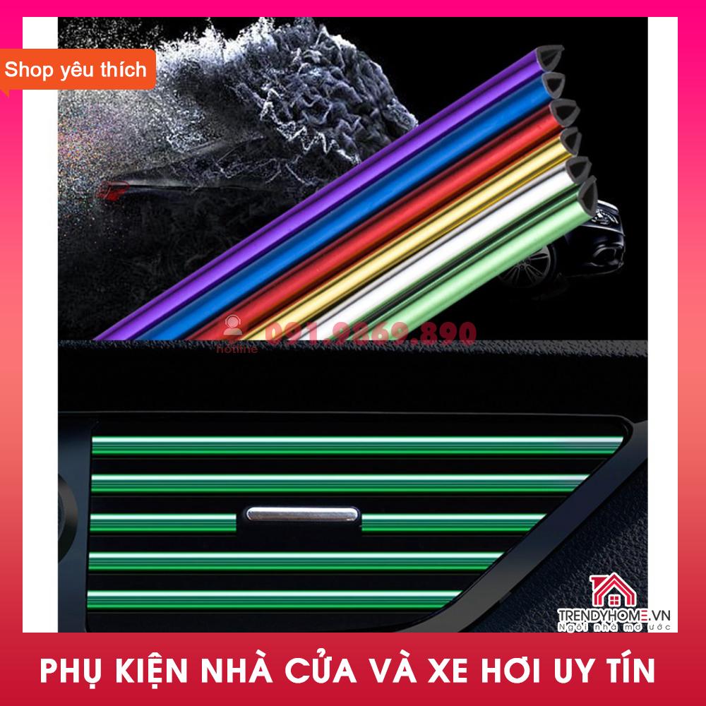 Nẹp Trang Trí Cửa Gió Điều Hòa Ô Tô - Chỉ Viền Trang Trí Khe Gió Ô Tô