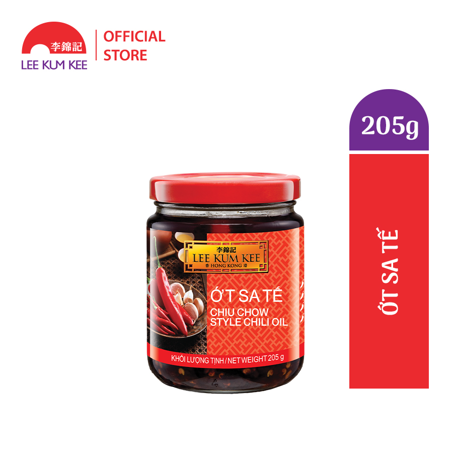 Ớt sa tế Lee Kum Kee Chiu Chow Style Chili Oil cay nồng chuẩn vị Triều Châu