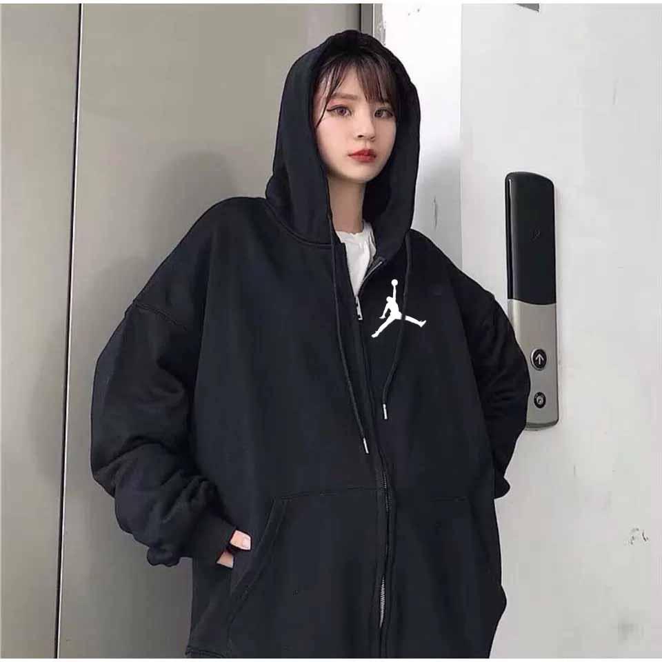 Áo Khoác Nỉ Form Rộng Logo Người Banh - Áo Khoác khóa kéo chống nắng có nón unisex g5.shop