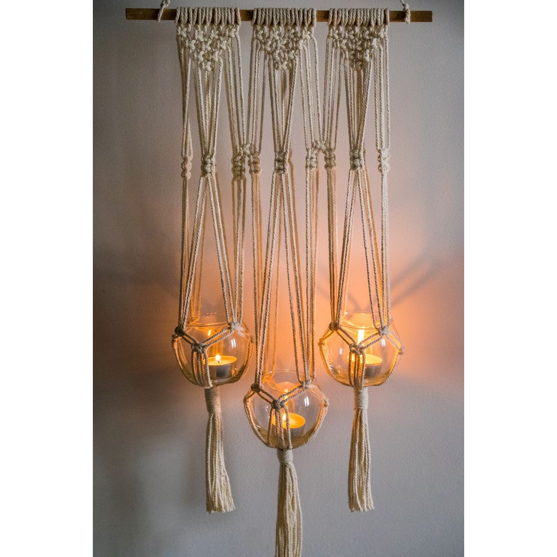 Bộ 3 Dây treo trang trí tết thủ cống macrame wall hanging handmade