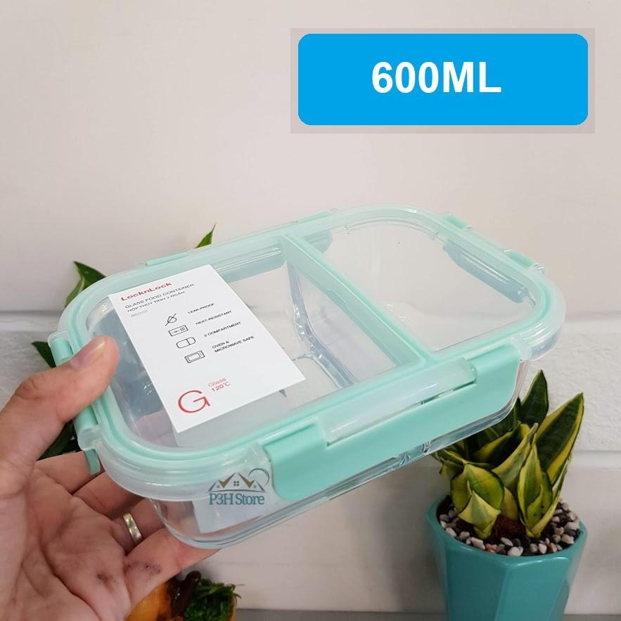 Hộp thủy tinh chia ngăn Lock&amp;Lock Glass Food Container dung tích từ 860ml đến 1040ml LLG456 LLG457 LLG458