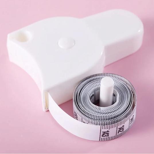 Thước dây mini cầm tay tự động đo ba vòng cơ thể chu vi quần áo thước đo chiều cao babo