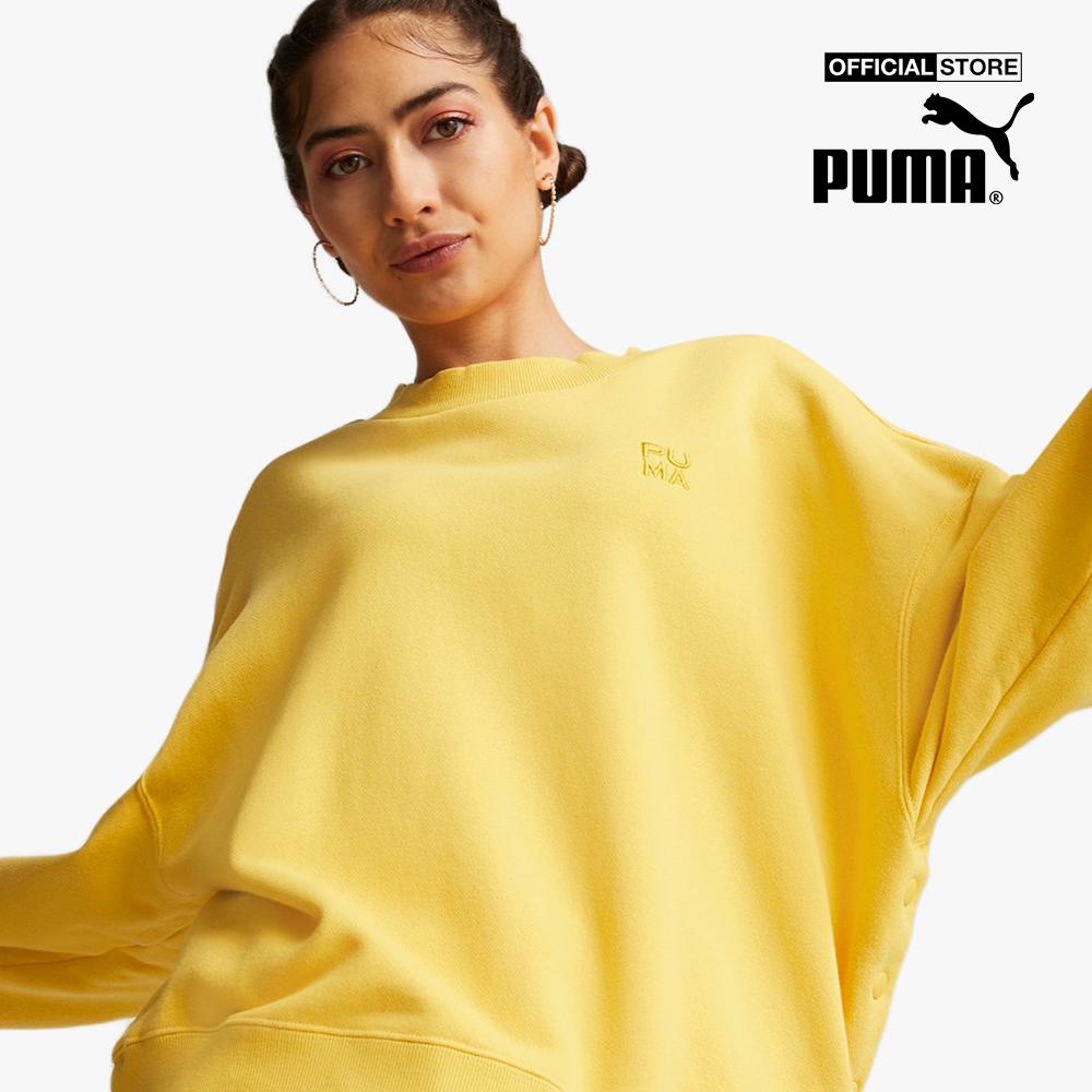 PUMA - Áo sweatshirt nữ cổ tròn tay dài Infuse 535647