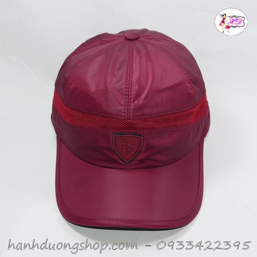 Nón kết vải dù & lưới kết hợp mặt da đẹp TS - TD18