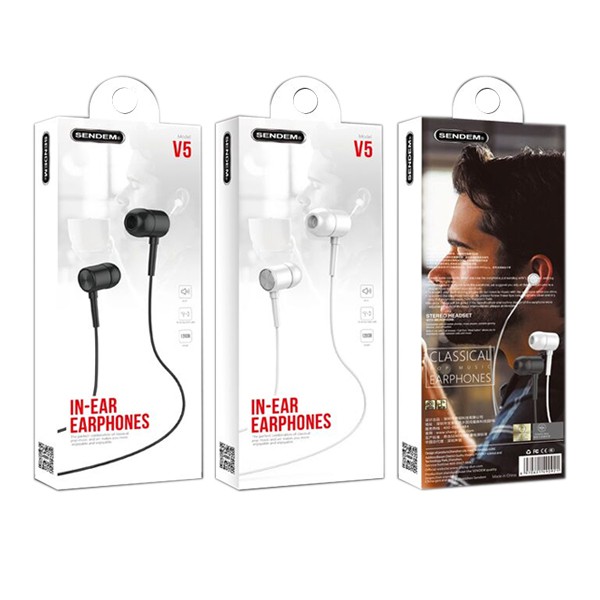 Tai nghe In-Ear Super Bass Sendem V5 - Hàng chính hãng- màu ngẫu nhiên