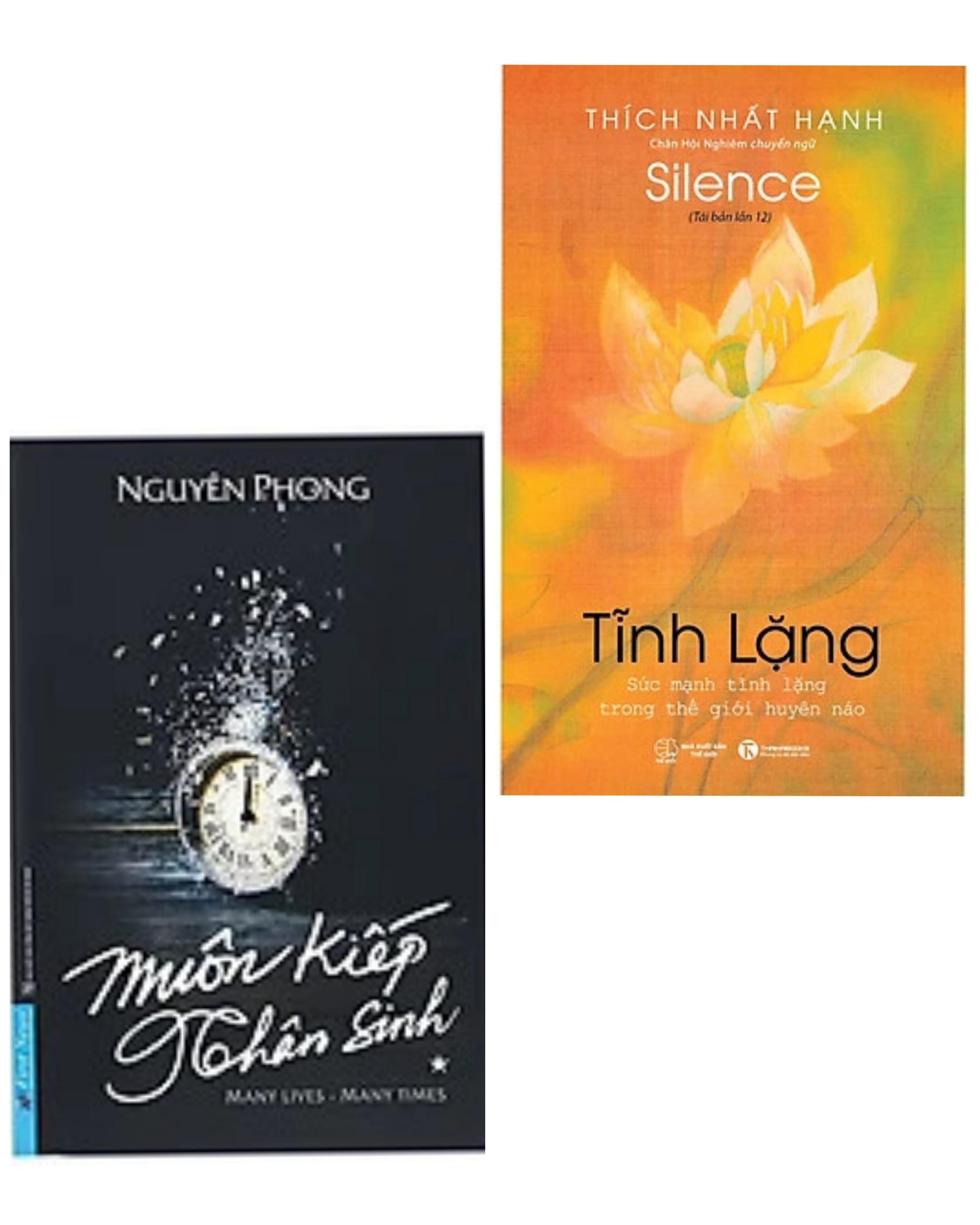 Combo 2 cuốn chánh niệm: Muôn Kiếp Nhân Sinh + Tĩnh Lặng