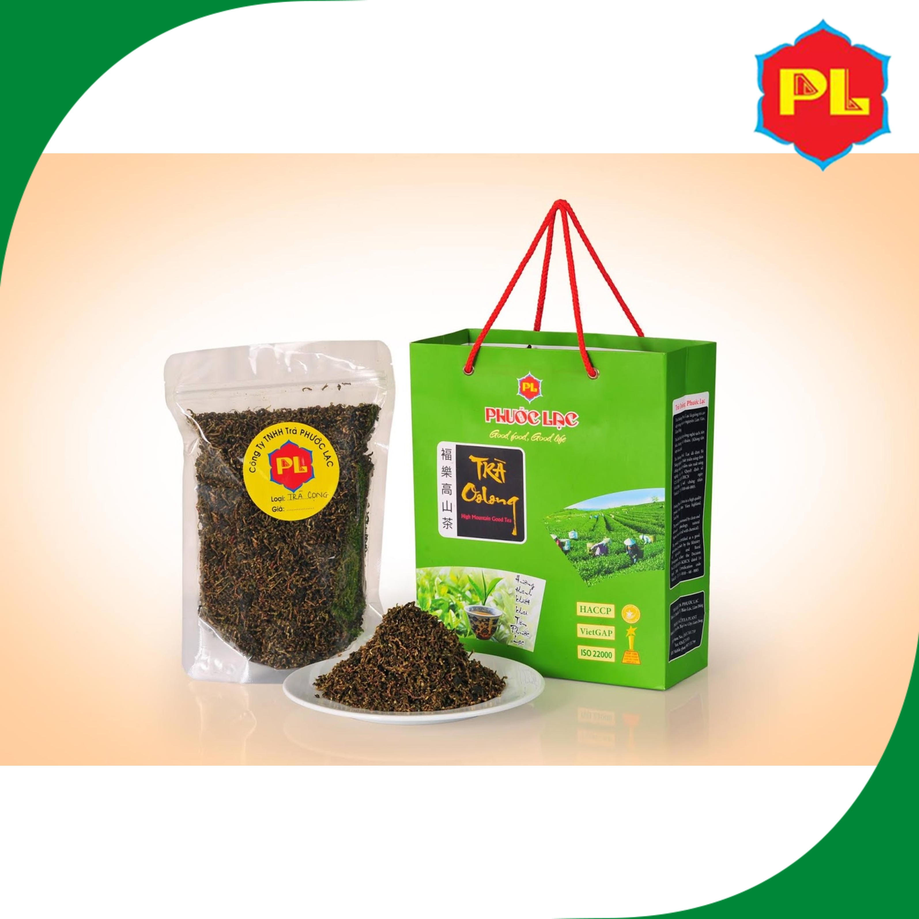 Trà cọng ô long 1kg Phước Lạc - Trà pha trà đá hương thanh khiết
