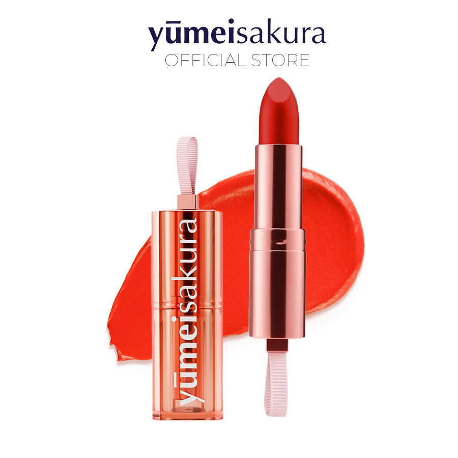 Son Thỏi Lì Mịn Chotto Matte Yumeisakura Cam Bí Ngô Pumpkin Orange Lipstick YMS03A 3.5g